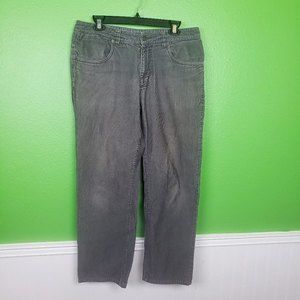 Patagonia Outdoor Men's Gray/Grey corduroy straight leg pants size 32×36